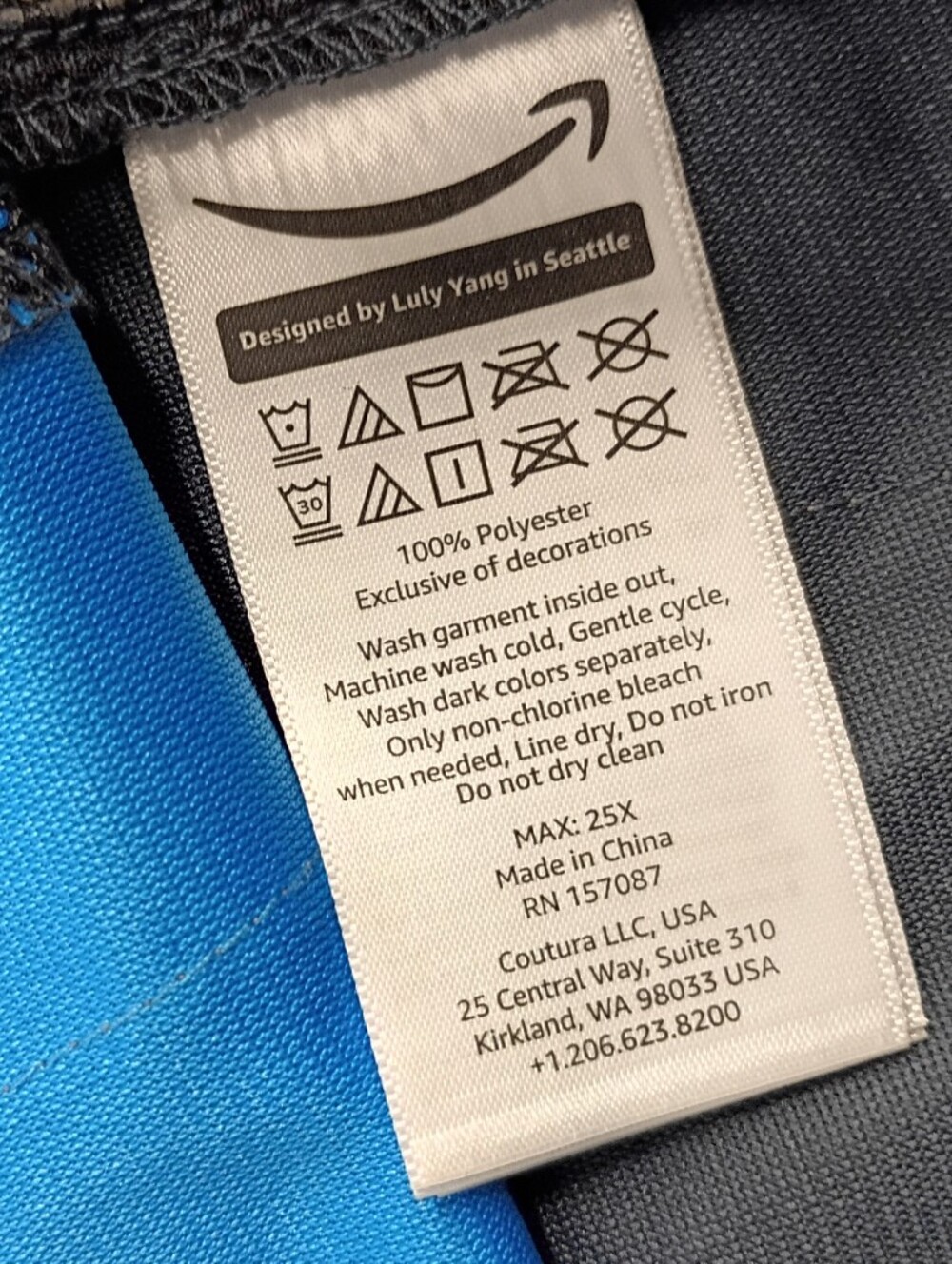 Amazon Prime Blue Reflective Work Vest Size 4XL - Picture 3 of 4